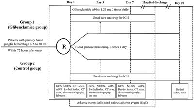 Glibenclamide Advantage in Treating Edema After Intracerebral Hemorrhage (GATE-ICH): Study Protocol for a Multicenter Randomized, Controlled, Assessor-Blinded Trial